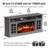Fireplace TV Standfor TVs Up to 85" with 36" Electric Fireplace, Farmhouse TV Console with Ample Storage, Adjustable Flame & Heat Settings-35781170