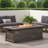56" Outdoor 50,000 Btu Rectangular Concrete Propane Fire Pit, Wood Pattern,Tank Cover not Included-1691975277