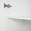 Grande armoire de rangement avec trois tiroirs pour salle de bain / bureau, blanc