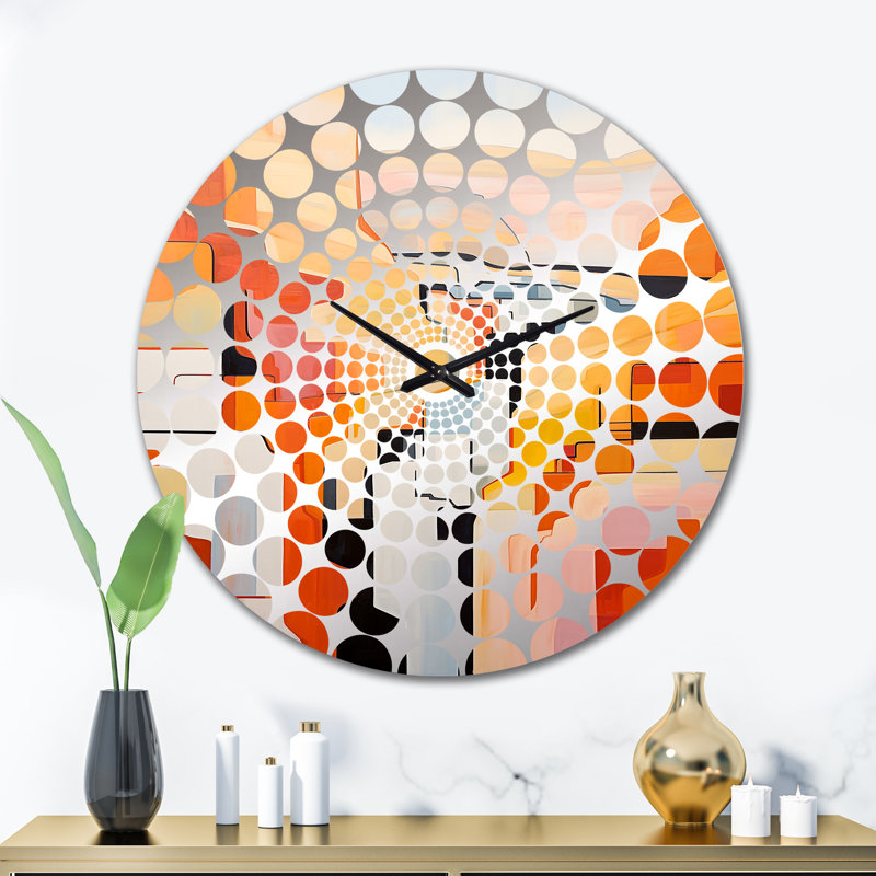 Horloge murale abstraite Canyon Desert Storm I - Canyon, Grand