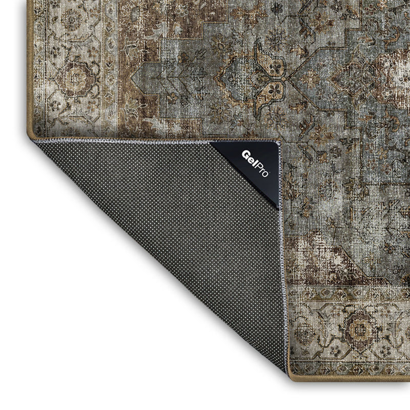 Washable Oriental Indoor Rug, Rectangle 3' x 5'