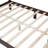 Wood Platform Bed Frame,Retro Style Platform Bed With Wooden Slat Support-800915622-800915627