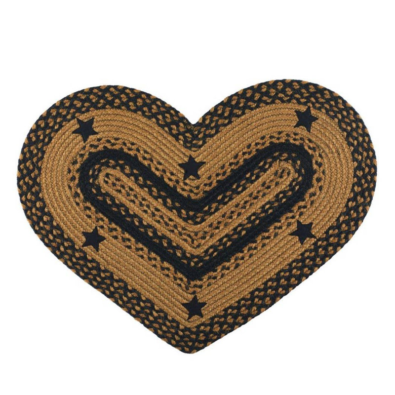 Harbour Braided Rug & Tabletop Collection BR-296, Beige/Wine