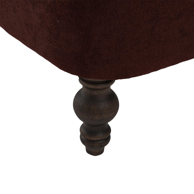 Fauteuil-lit rembourré en tissu, Rouge vin