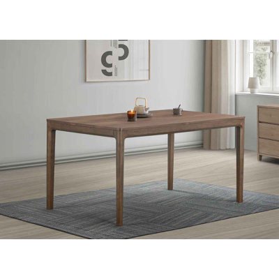 Rectangular Solid Wood Base Dining Table