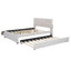 Lit plateforme tapissier avec lit gigogne-118090271