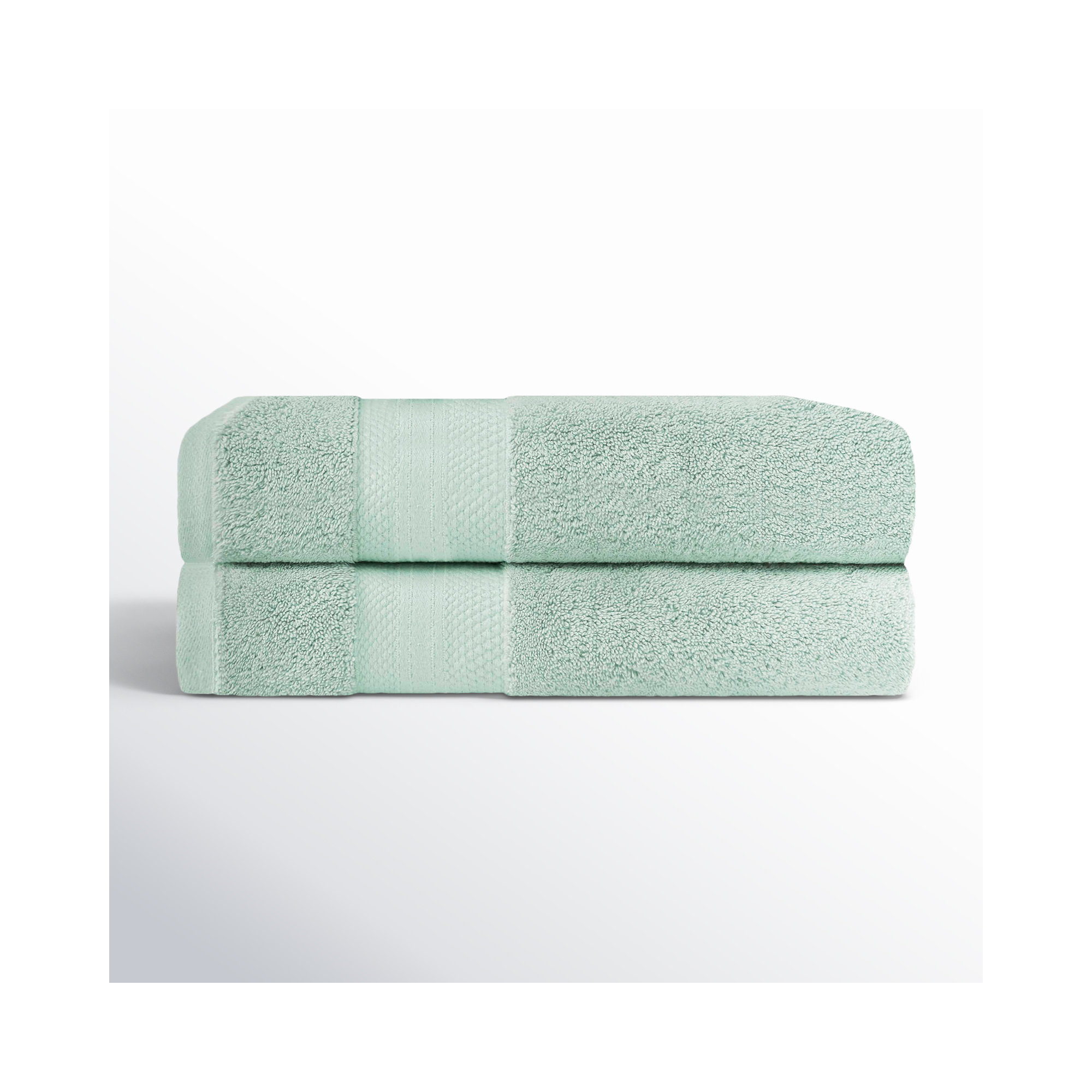Finnian Ultra-Plush Heavyweight, 100% Turkish Towel Collection, Dusty Aqua, Bath Towels - 2 Pack