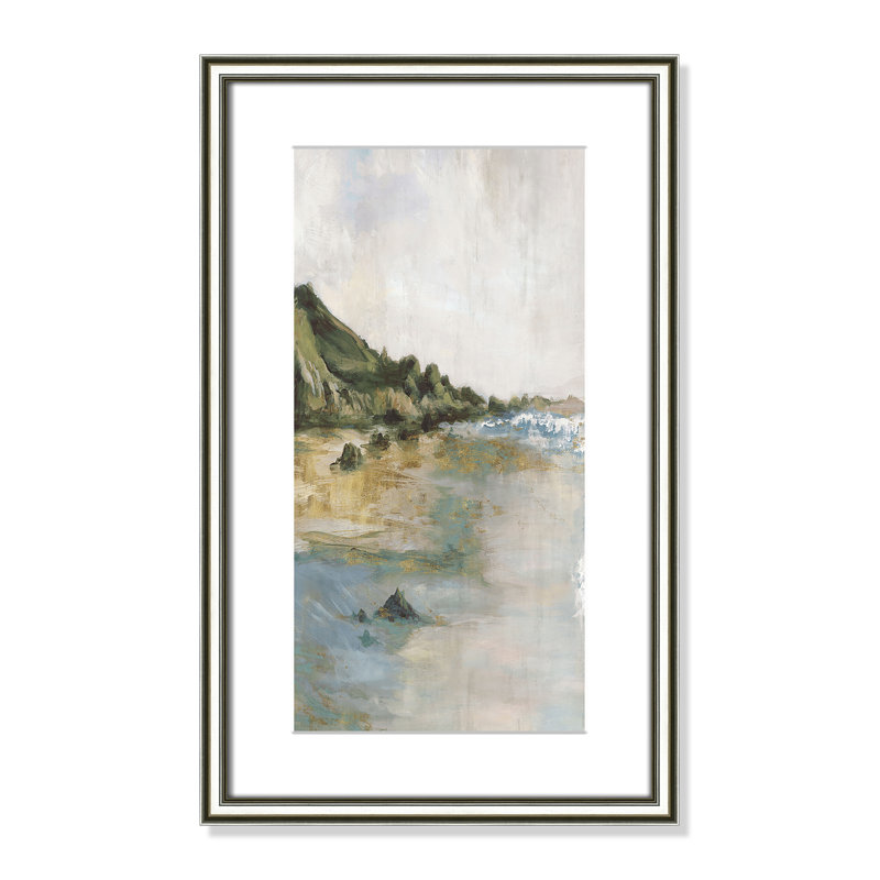 Impression «Tide’s Edge» par Casa Fine Arts, H 22,25 po x l 14,25 po x P 0,875 po, Reproduction encadrée avec passe-partout