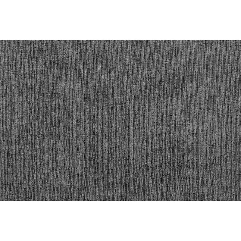 Canapé d'angle gris en lin avec coussin et pieds en bois