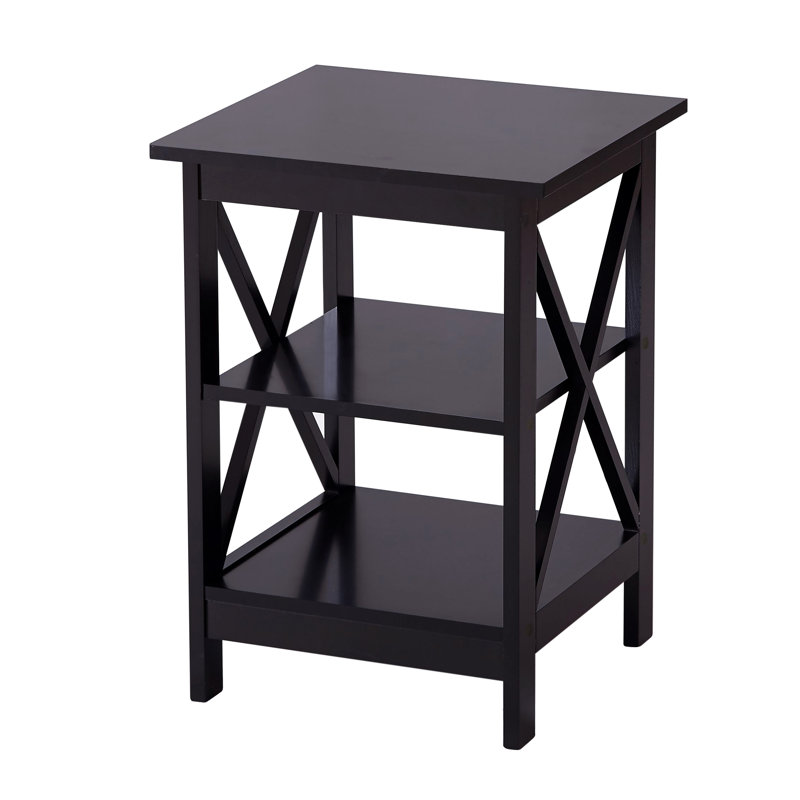 Table de bout en X, Noir, noir, noir, noir