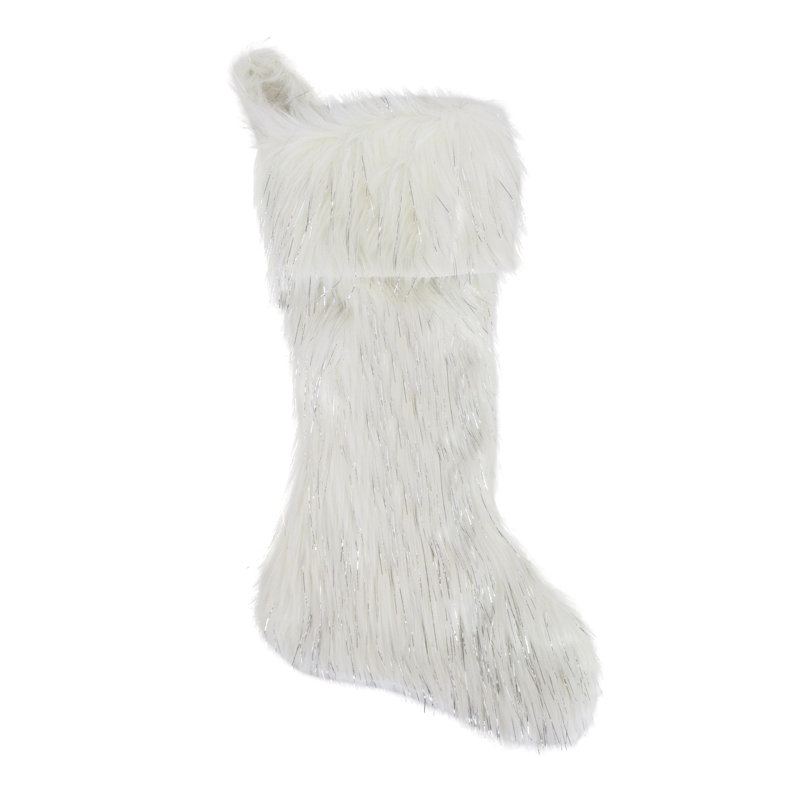 Chaussette de Noël, Blanc