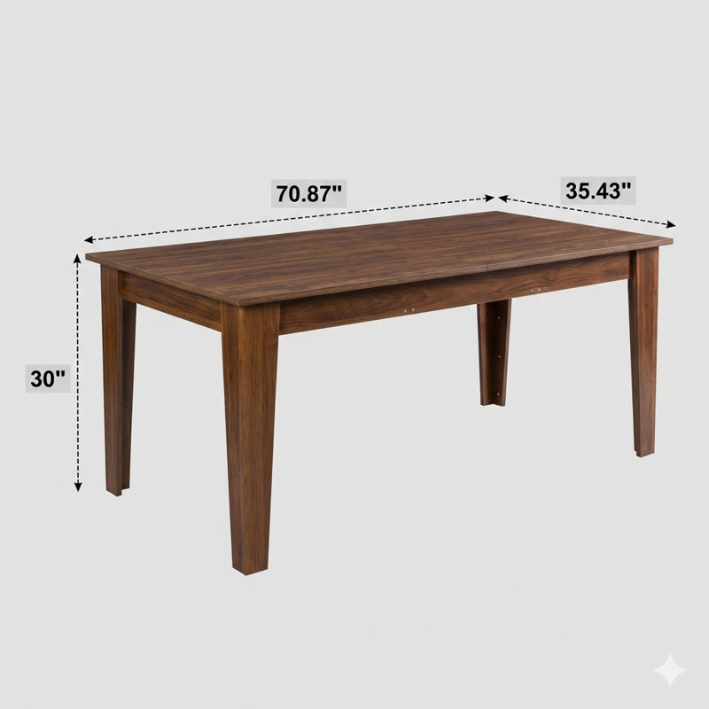 Dining Table, 106.3-Inch Large Expandable Kitchen Table