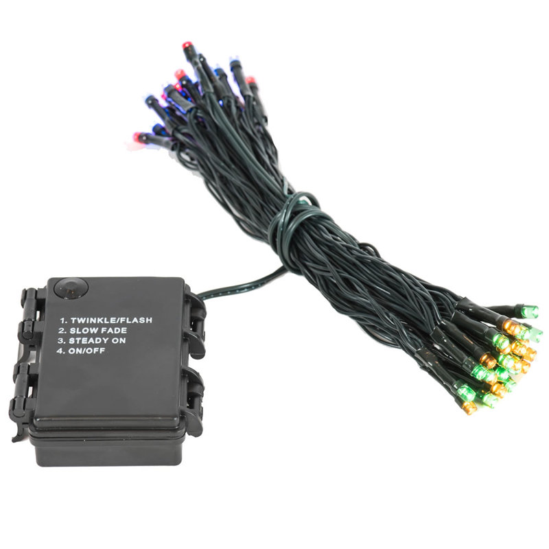 Guirlande de lumières de 180 po Hadmuthe, Multicolore, 50