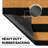 Sutton Modern Coastal Striped Coir Natural/Black Indoor/Outdoor Doormat-2006745124
