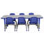 Table rectangulaire d'activités en T avec moulures totales réglables-109512145-109512144-109512148