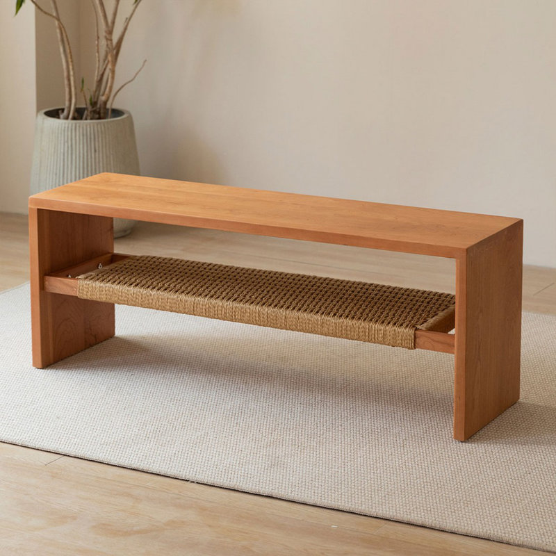 Banc en bois de cerisier massif, Cerisier