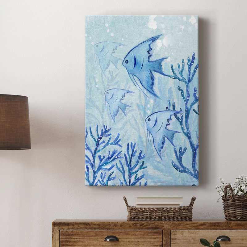 Angel Fish II - galerie Cavas sur mesure, H 18 po x l 12 po