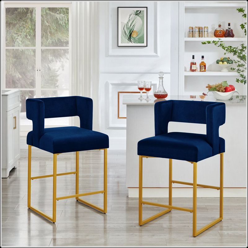 Tabourets de bar à hauteur de comptoir Modern, Marine