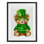 «St. Patty's Day», reproduction sous verre encadrée par Amy Hall