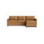 Reve Leather Sofa with Chaise (112")-947624041-947624040