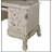 Dresden  Computer Desk & Hutch in Bone White Finish Adjustable Shelf 72"L X 24"W X 88"H
