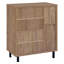 Armoire à chaussures 2 portes Stagg, chêne naturel