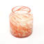 Bougie en cire parfumée Dreamy Splutter avec parfum orange, vase en verre fait à la main