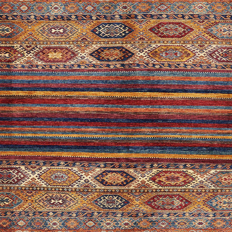 Tapis abstrait moderne 604, Carré 3 pi