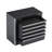 Tool Box 8.6-inch Portable Metal Tool Box with 5 Drawers Tool Organizer Black
