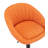 Swivel Upholstered Adjustable Height Counter Stool with Metal Frame-1573219506