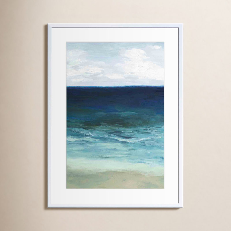 Sandfiddler Drive II Painting by Grace Popp, White, 30"H x 30"W
