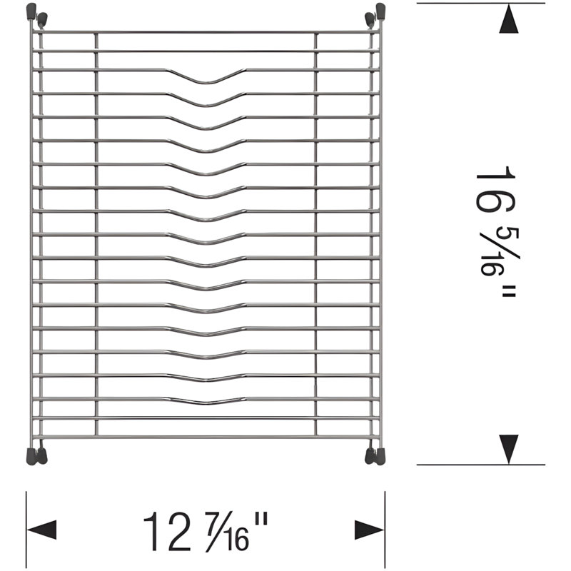 Égouttoir à vaisselle en acier inoxydable pour évier double 60/40
