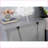 Transitional Gray Solid Wood 3-Drawer Bedroom Nightstand