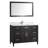 Dallaire 60 " W 1 Single With Carrara Marble Top with Mirror-1011833944