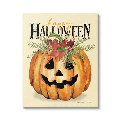 Joyeux Halloween, impression sur toile Jack-o-Lantern