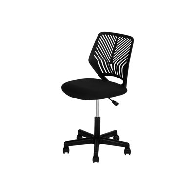 Chaise réglable ergonomique - noire, rembourrée, option pivotante à 360 degrés Bureau noir ergonomique, réglable, pour la mobilité