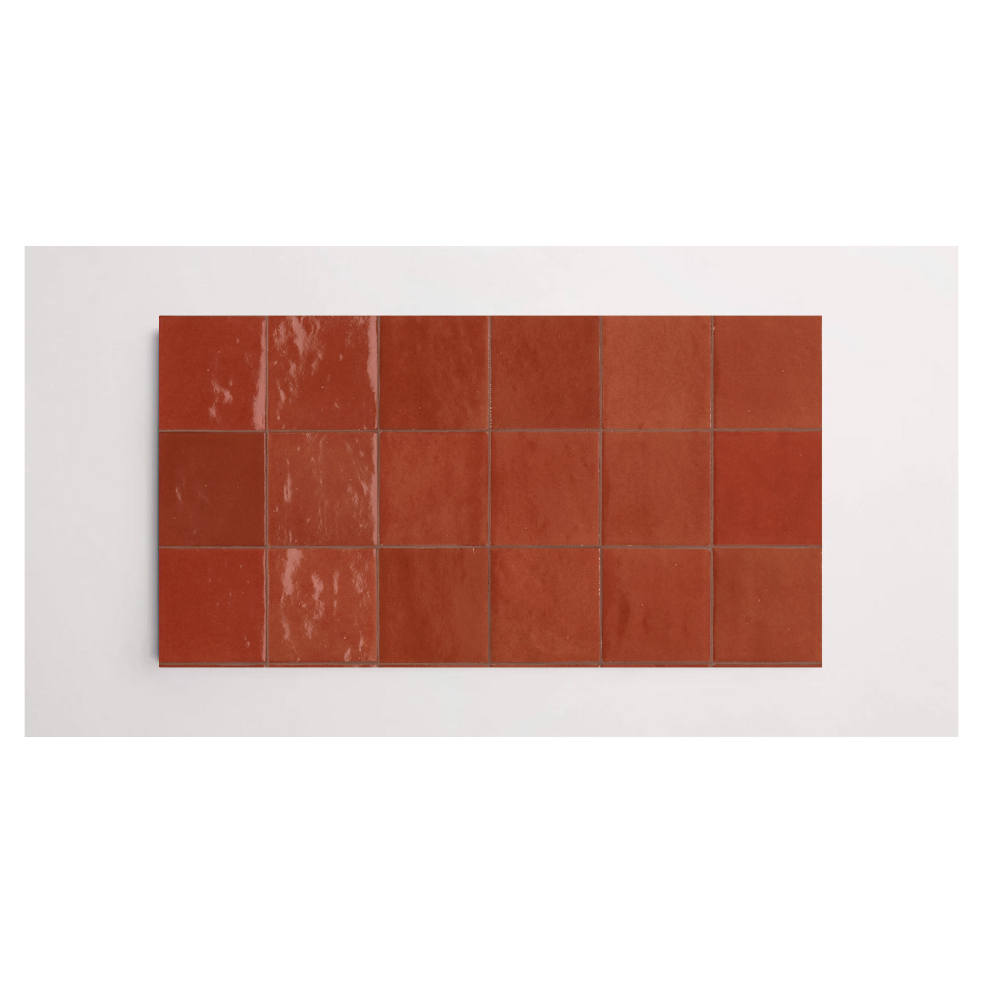 Greenwich 4" x 4" Glossy, Bordeaux
