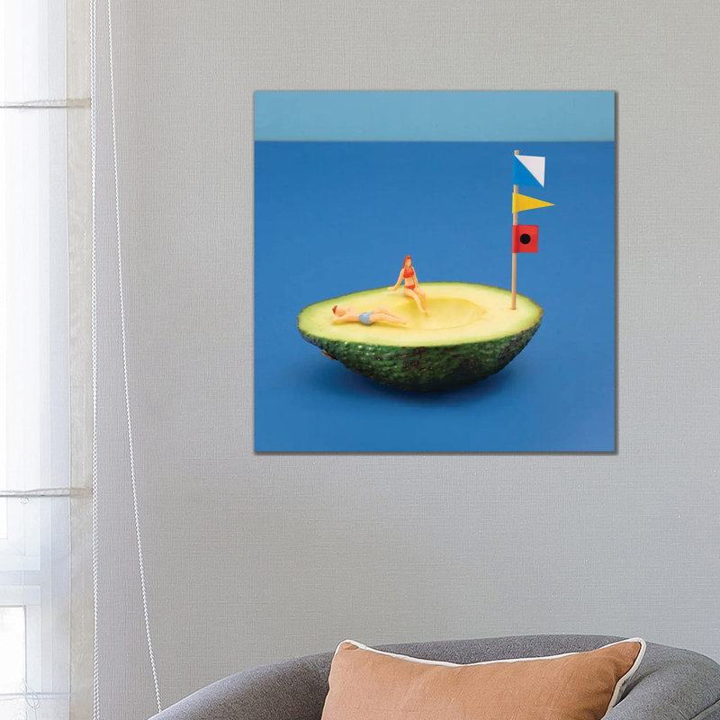 Avocado Boat by Pepino De Mar - Wrapped Canvas Painting, 66.04 cm H x 66.04 cm W x 1.91 cm D