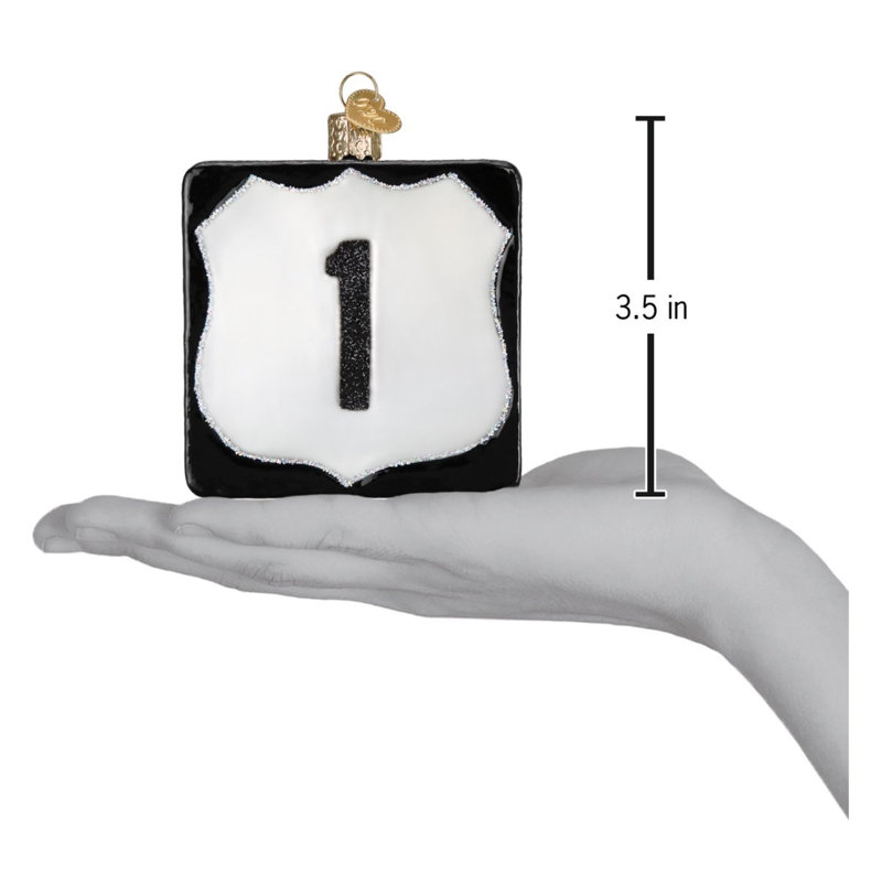 Ornement en verre soufflé pour arbre de Noël Old World Christmas, Route 1