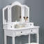 Ensemble de coiffeuse et coiffeuse, meuble-lavabo de chambre à coucher-1640593391