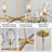 Lutina 8-Light Round Gold Chandelier with Wine Glass Shades for Living Room, Dining Room-1412952789