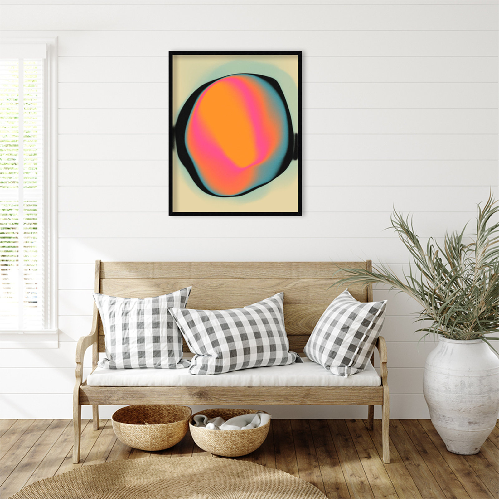 Ghost 2 by Jazzberry Blue, Black, 33" H x 27" W x 1" D