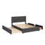 Grand lit plateforme tapissier avec 2 tiroirs et un lit gigogne-1585962545