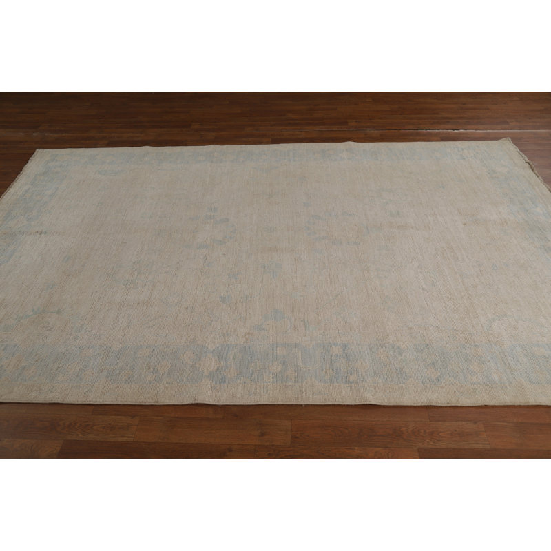 Vegetable Dye Oushak Turkish Area Rug 6x9