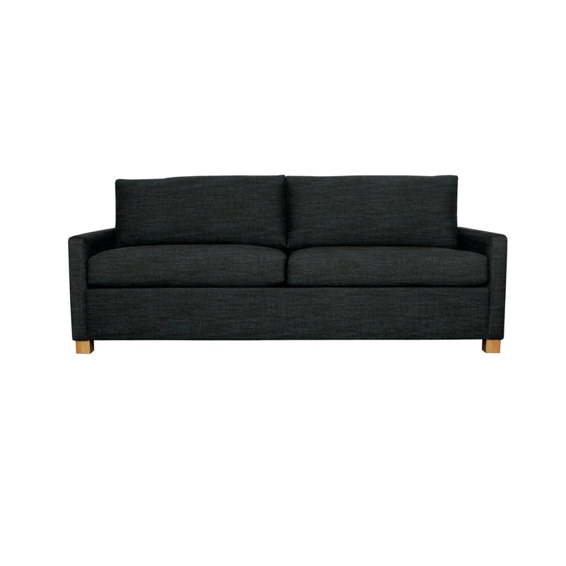 Louisa 87'' Square Arm Sofa Bed, Ridgecrest Midnight Basketweave