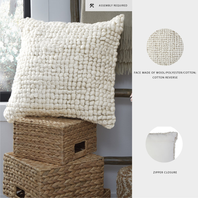 Stoystown Wool/Polyester/Cotton Throw Pillow