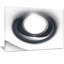 «Large Fractal Black Circle on White», impression sur toile tendue-20879972
