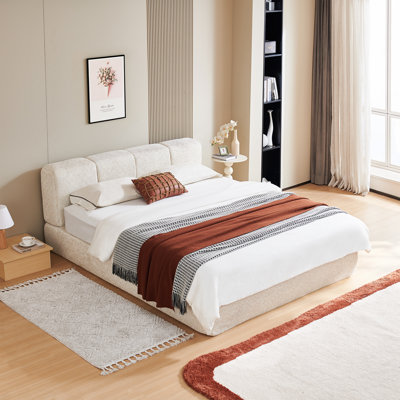 Cloud Rest Cotton-Linen Blend Deluxe Compressed Mattress Foundation - Pocket Coil Springs & High-Density Foam Hybrid Support, Tool-Free Assembly, Instant Use, Universal Fit for 4-16 Inch Mattresses