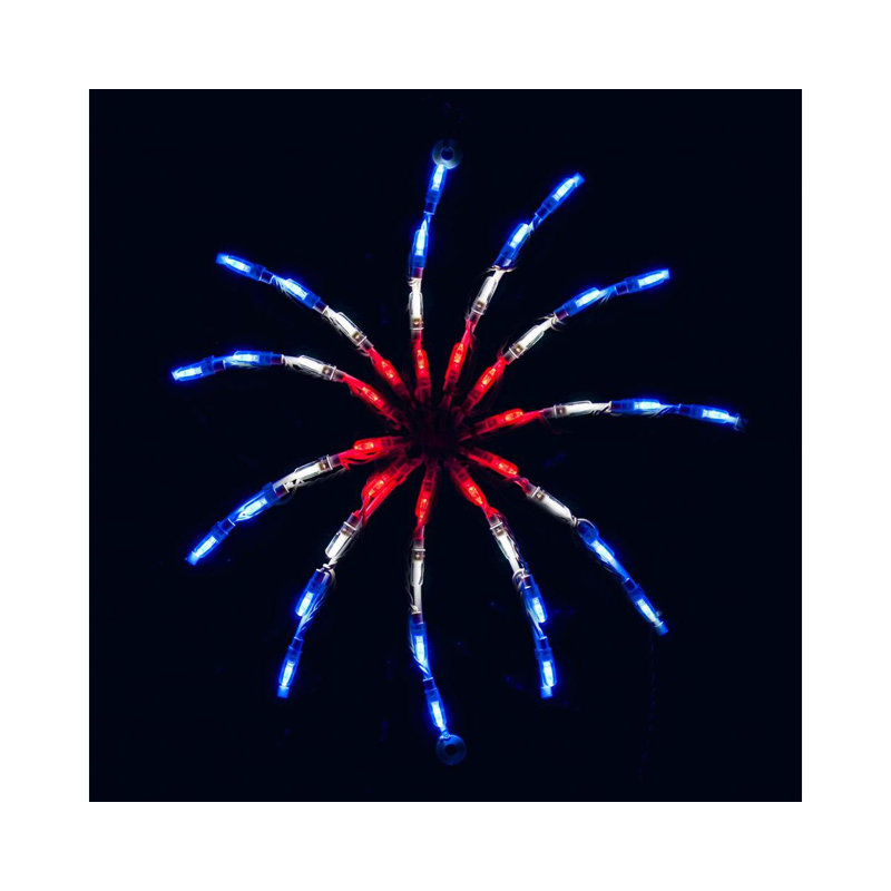 Petit pétard rouge, blanc et bleu