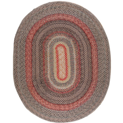 Antique Braided American Allover Rug
